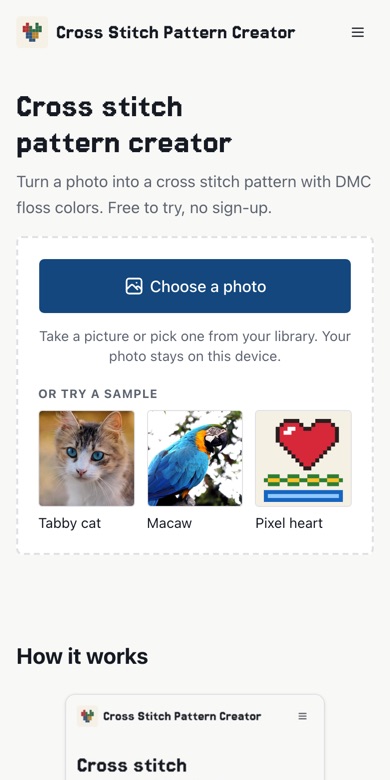 Choosing a photo on a phone